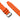 PULSEIRA RZE DE BORRACHA LARANJA HEXAFLEX- 20 MM