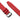 PULSEIRA RZE DE BORRACHA VERMELHA HEXAFLEX- 20 MM