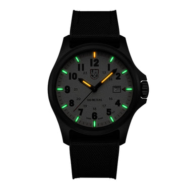 RELÓGIO LUMINOX ATACAMA FIELD (COMBO COM 2 PULSEIRAS - BORRACHA E TECIDO PRETO + NATO VERDE) 43 MM CÓD.1971.SET