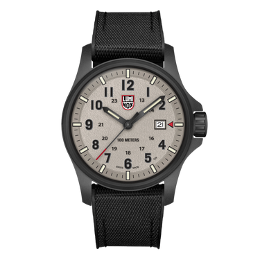 RELÓGIO LUMINOX ATACAMA FIELD (COMBO COM 2 PULSEIRAS - BORRACHA E TECIDO PRETO + NATO VERDE) 43 MM CÓD.1971.SET